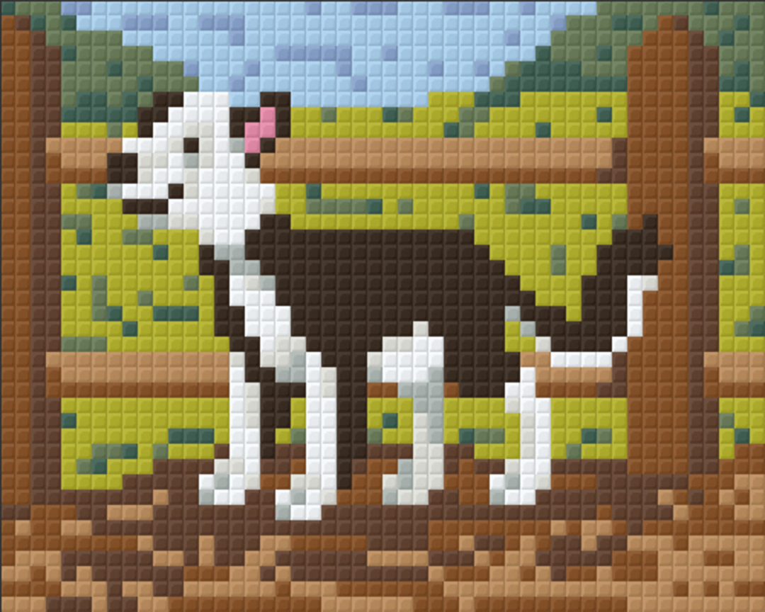 Rover The Farmyard Dog One [1] Baseplate PixelHobby Mini-mosaic Art Kit image 0